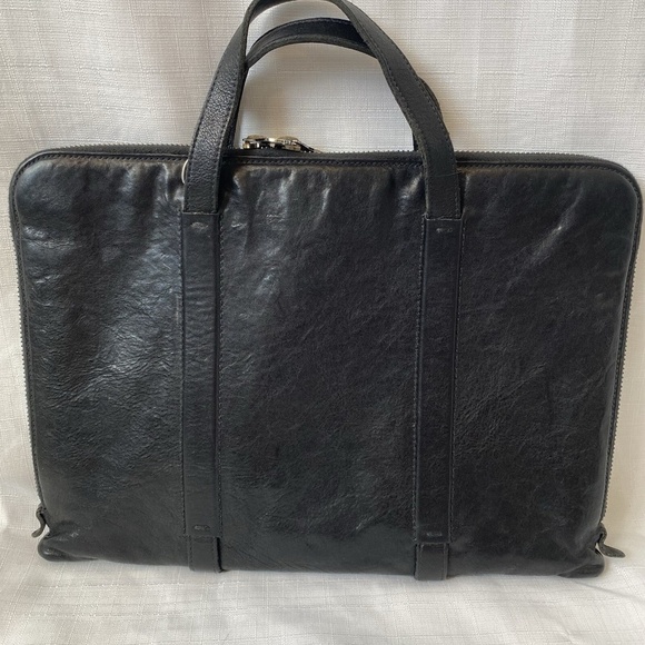 IL Bisonte Black Leather Briefcase GDLC_IB001 - Picture 4 of 13